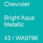 Preview: Chevrolet, Bright Aqua Metallic, 43 / WA9796.